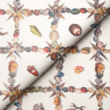 Schumacher Grotto Treillage Multi On Ivory Wallpaper