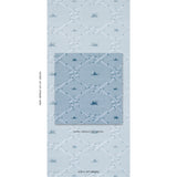 Schumacher Ouvrez Moi Blue Wallpaper - Eade's Wallpaper