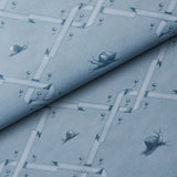 Schumacher Ouvrez Moi Blue Wallpaper - Eade's Wallpaper