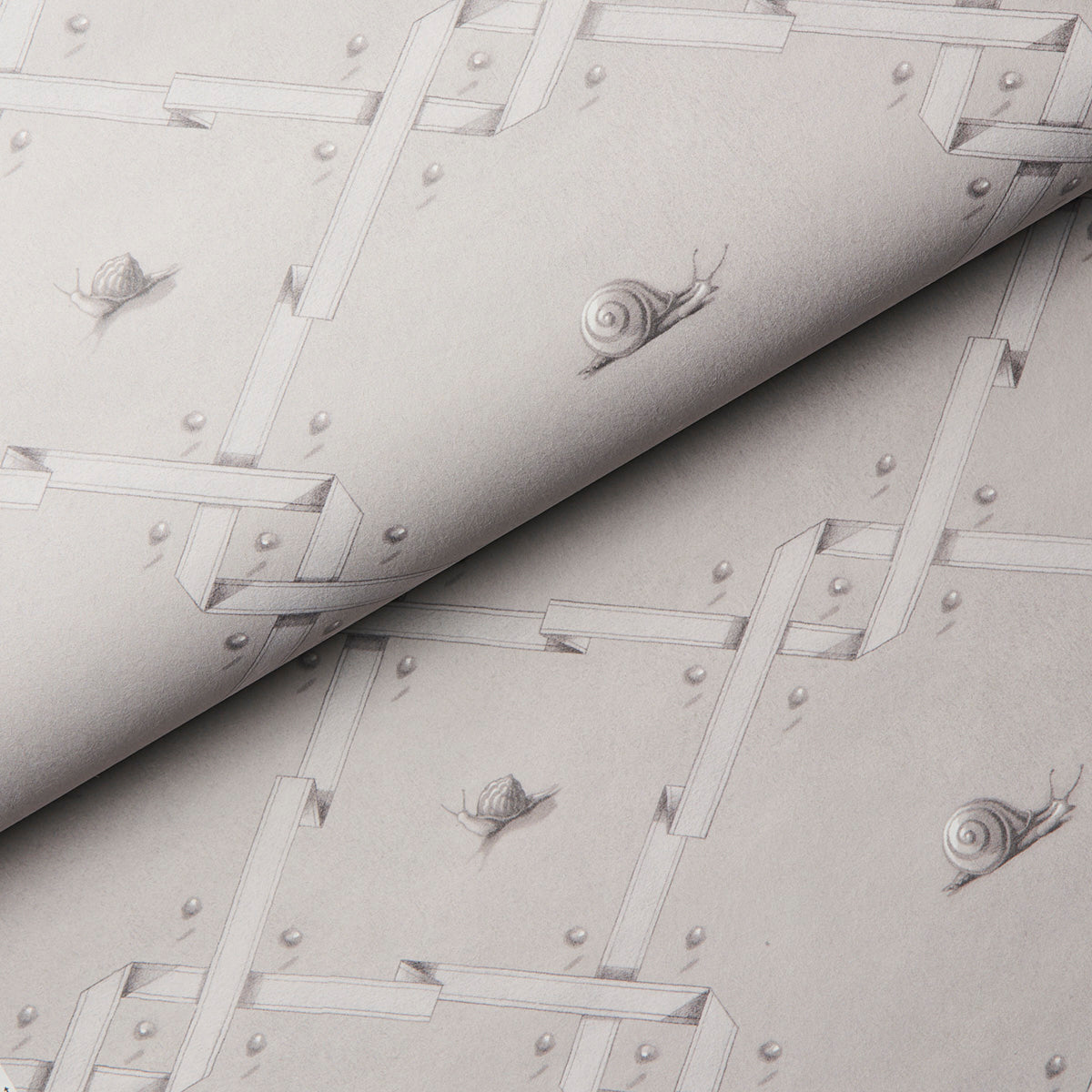 Schumacher Ouvrez Moi Grey Wallpaper - Eade's Wallpaper