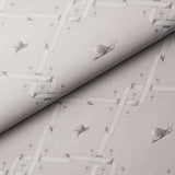 Schumacher Ouvrez Moi Grey Wallpaper - Eade's Wallpaper