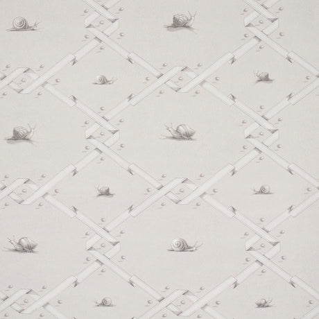 Schumacher Ouvrez Moi Grey Wallpaper - Eade's Wallpaper