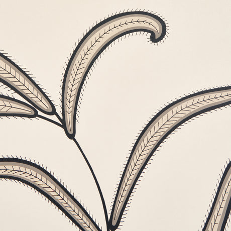 Schumacher 5014530 CATERPILLAR LEAF in BLACK AND CREAM Wallp