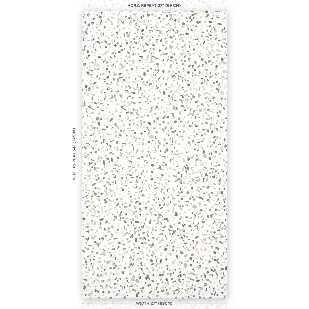 Schumacher Los Cosmos Moss Wallpaper - Eade's Wallpaper