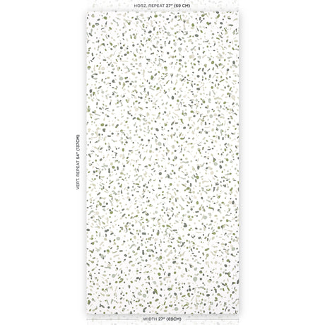 Schumacher Los Cosmos Moss Wallpaper - Eade's Wallpaper
