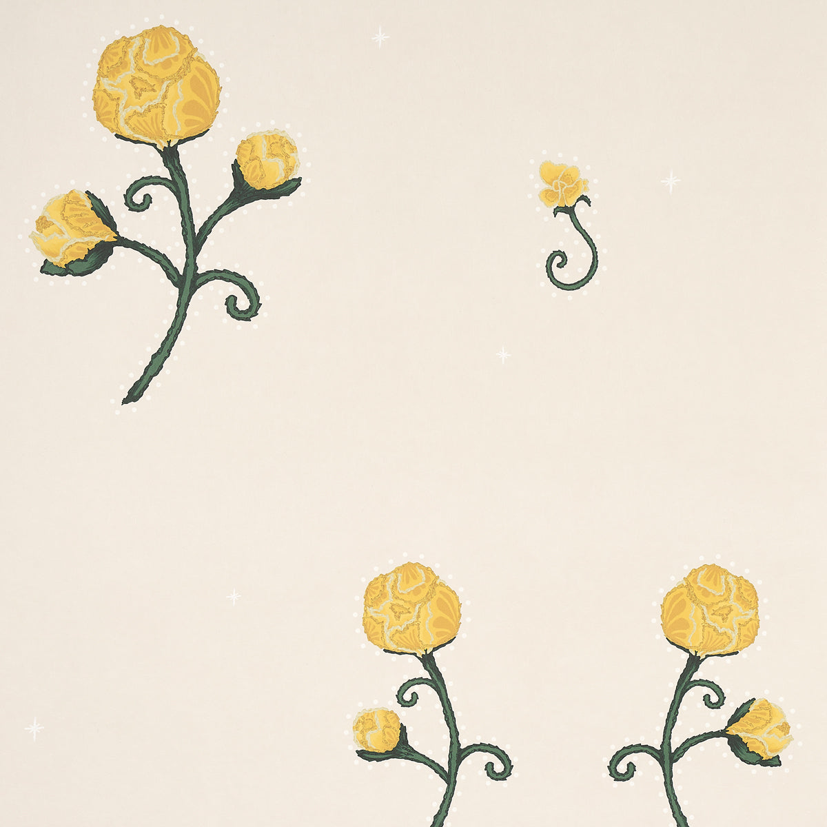 Schumacher Rhinestone Cowboy Bright Yellow Wallpaper - Eade's Wallpaper