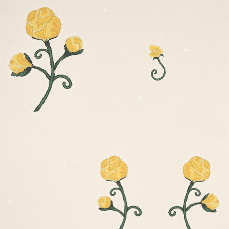Schumacher Rhinestone Cowboy Bright Yellow Wallpaper - Eade's Wallpaper