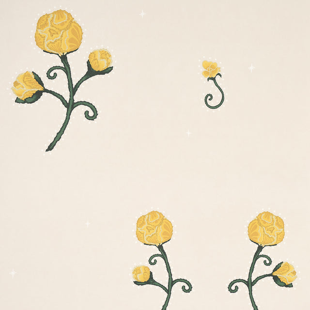 Schumacher Rhinestone Cowboy Bright Yellow Wallpaper - Eade's Wallpaper