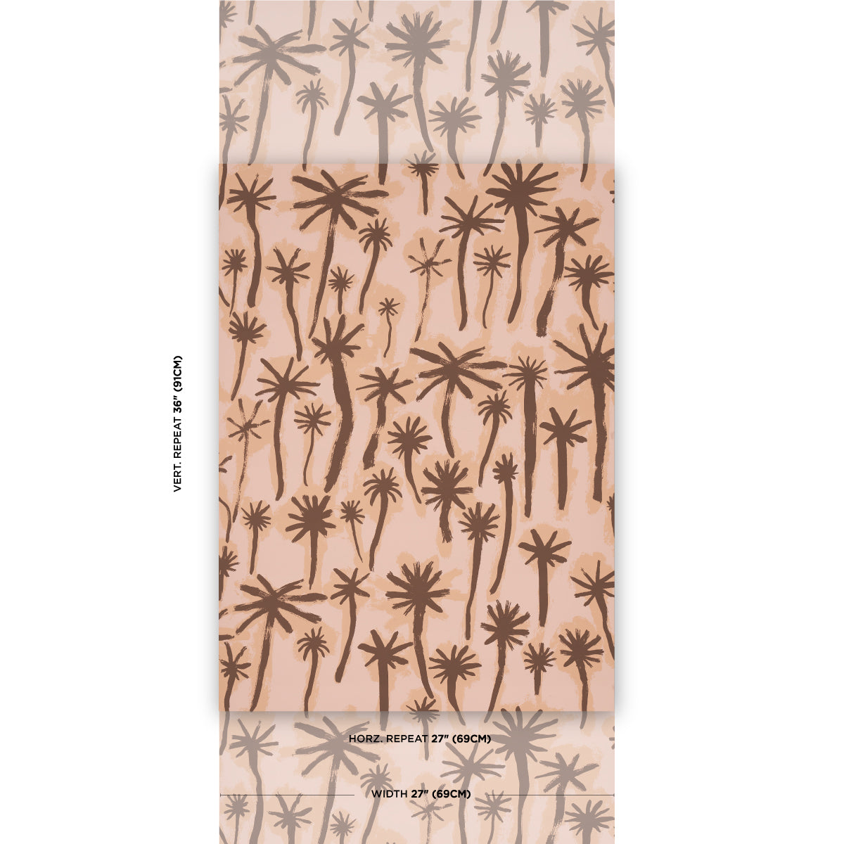 Schumacher Palmitas Coral Wallpaper - Eade's Wallpaper