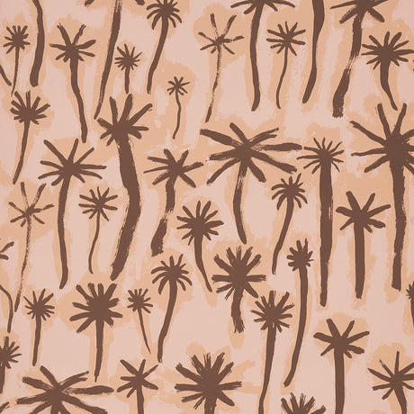 Schumacher Palmitas Coral Wallpaper - Eade's Wallpaper