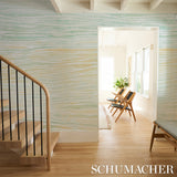 Schumacher Terra Panel Set Jade Wallpaper - Eade's Wallpaper