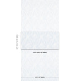 Schumacher Cosette Lace Cornflower Wallpaper