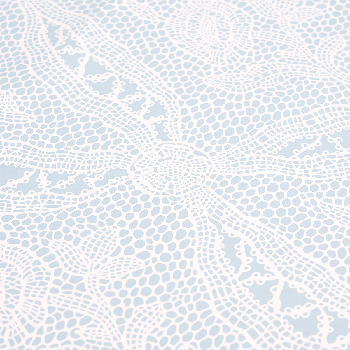 Schumacher Cosette Lace Cornflower Wallpaper