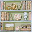 Schumacher Natalie’S Library Celadon Wallpaper - Eade's Wallpaper