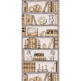 Schumacher Natalie’S Library Mocha Wallpaper - Eade's Wallpaper
