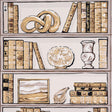 Schumacher Natalie’S Library Mocha Wallpaper - Eade's Wallpaper