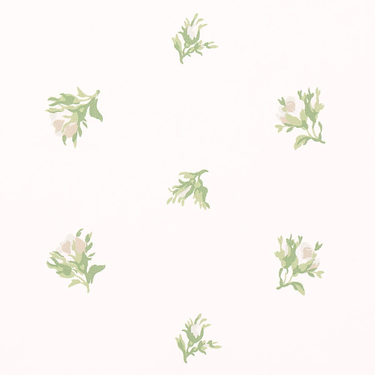 Schumacher Margie Floral Gris Wallpaper - Eade's Wallpaper