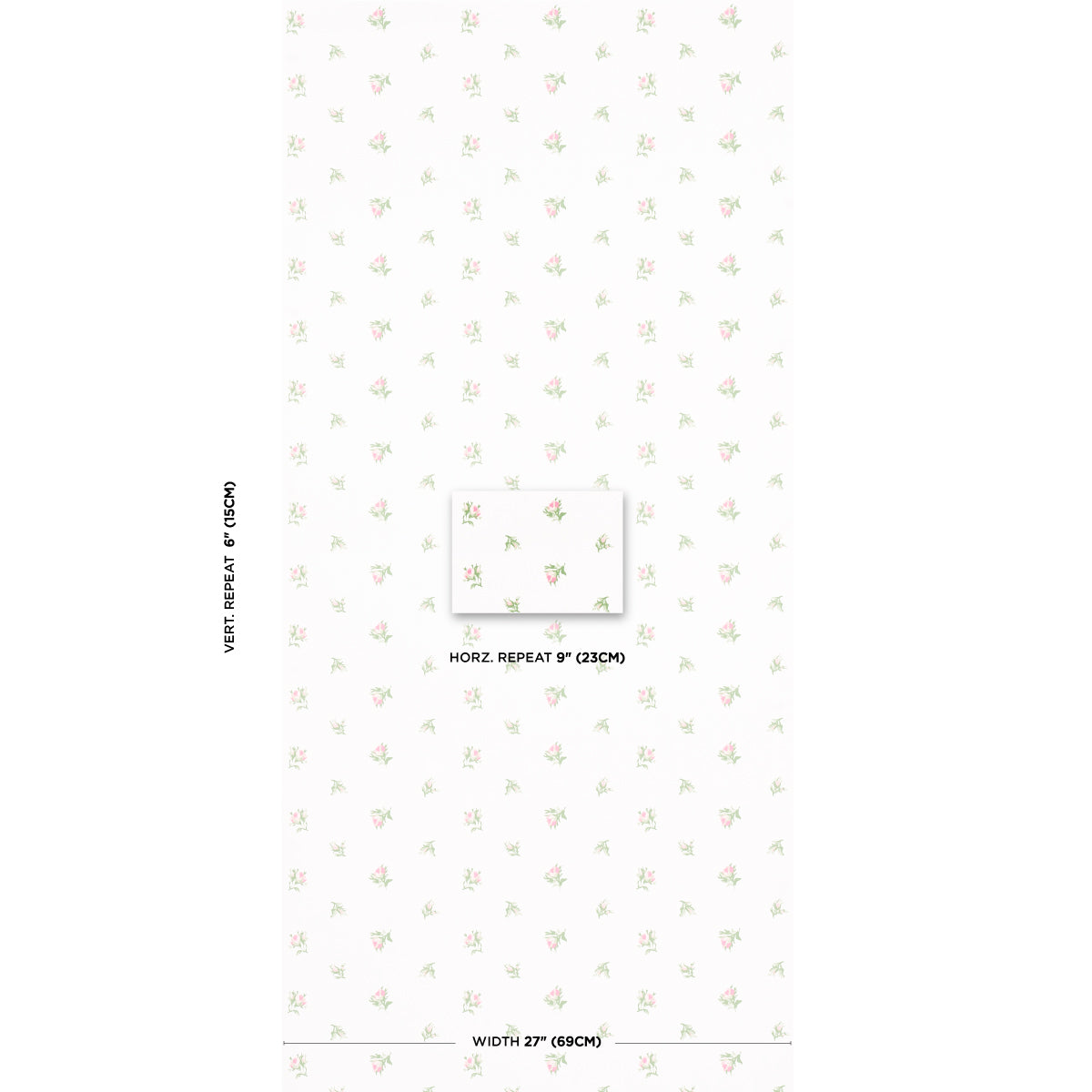 Schumacher Margie Floral Rose Wallpaper - Eade's Wallpaper