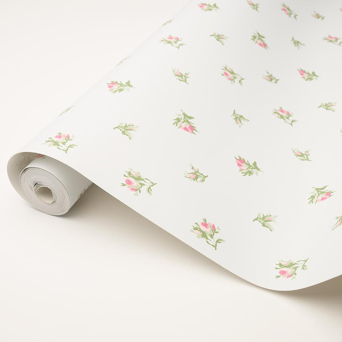 Schumacher Margie Floral Rose Wallpaper - Eade's Wallpaper