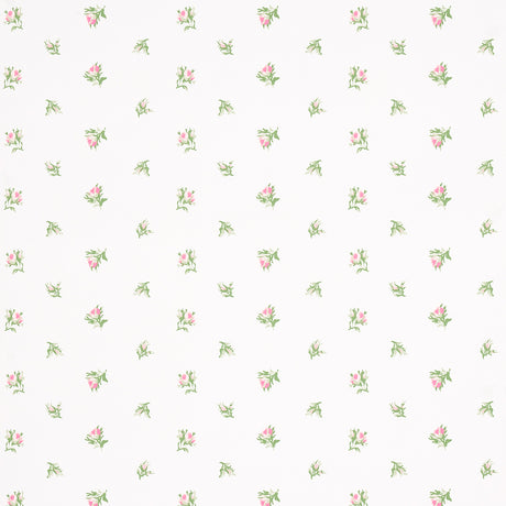 Schumacher Margie Floral Rose Wallpaper - Eade's Wallpaper