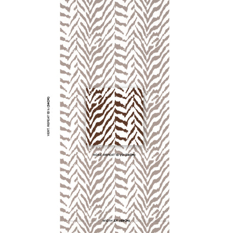 Schumacher Quincy Cocoa Wallpaper - Eade's Wallpaper