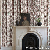 Schumacher Quincy Cocoa Wallpaper - Eade's Wallpaper