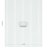 Schumacher Acanthus Stripe Ivory On Mineral Wallpaper