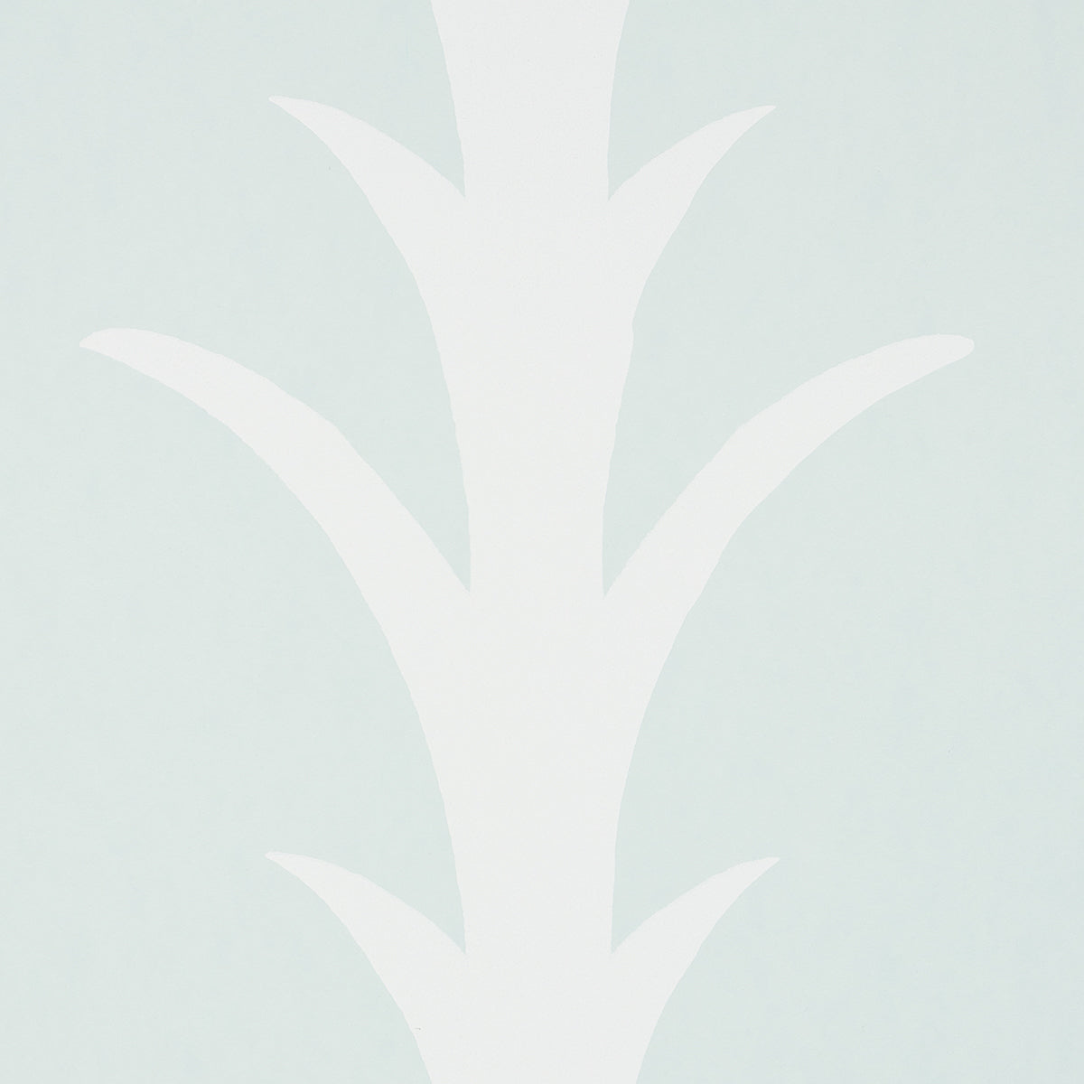 Schumacher Acanthus Stripe Ivory On Mineral Wallpaper