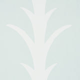 Schumacher Acanthus Stripe Ivory On Mineral Wallpaper