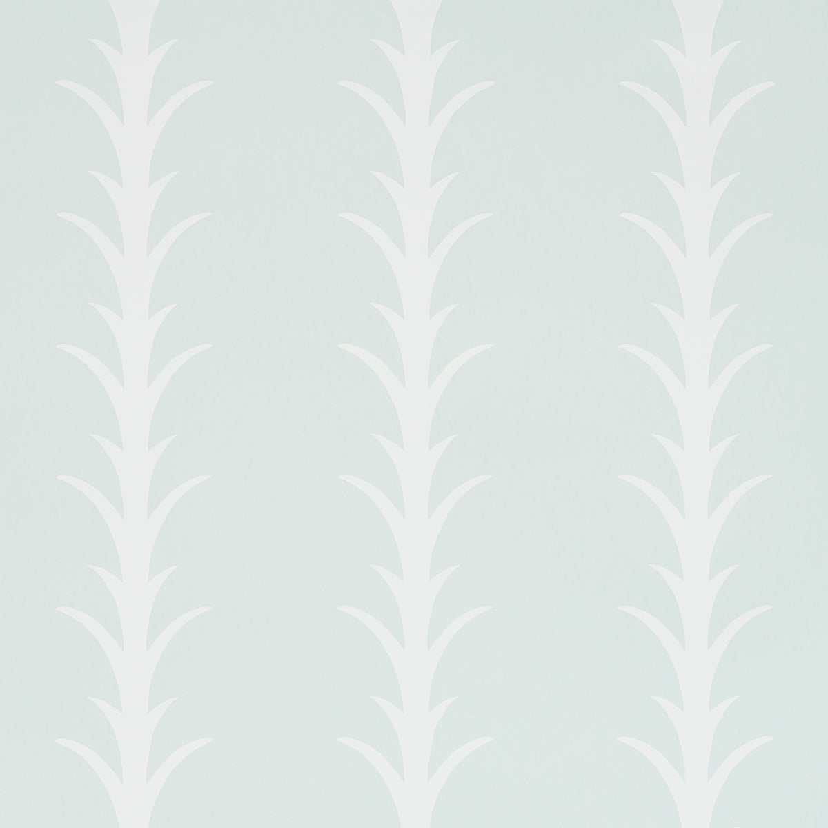 Schumacher Acanthus Stripe Ivory On Mineral Wallpaper