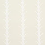 Schumacher Acanthus Stripe Ivory On Neutral Wallpaper