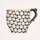 Schumacher Onie'S Teacups Ink Wallpaper - Eade's Wallpaper