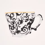 Schumacher Onie'S Teacups Ink Wallpaper - Eade's Wallpaper