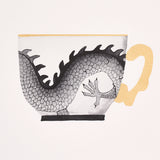 Schumacher Onie'S Teacups Ink Wallpaper - Eade's Wallpaper