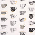 Schumacher Onie'S Teacups Ink Wallpaper - Eade's Wallpaper