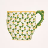 Schumacher Onie'S Teacups Spring Green Wallpaper - Eade's Wallpaper