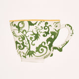 Schumacher Onie'S Teacups Spring Green Wallpaper - Eade's Wallpaper