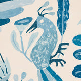 Schumacher Canopy Blue Birds Wallpaper