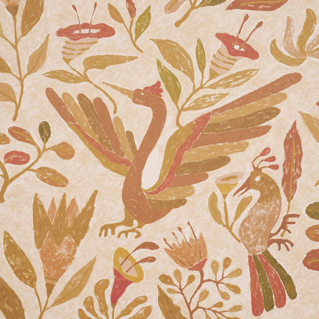 Schumacher 5014833 CANOPY in SPICE Wallpaper - PERENNIAL FAV