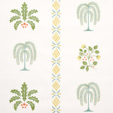 Schumacher Willard House Stencil Green Wallpaper