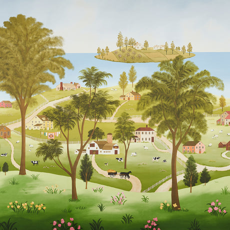 Schumacher Eaton'S Landscape Panel Set Document Wallpaper