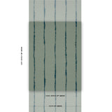 Schumacher Ephemera Teal Gray Wallpaper