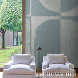Schumacher The Cloisters Panel Set Soft Blue Wallpaper - Eade's Wallpaper