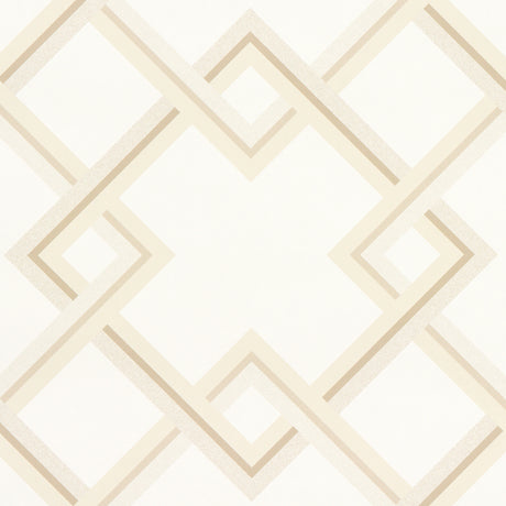 Schumacher Mah Jong Light Ivory Wallpaper - Eade's Wallpaper