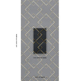 Schumacher Mah Jong River Blue Wallpaper - Eade's Wallpaper