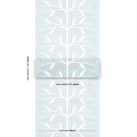 Schumacher Thistle Mineral Wallpaper - Eade's Wallpaper