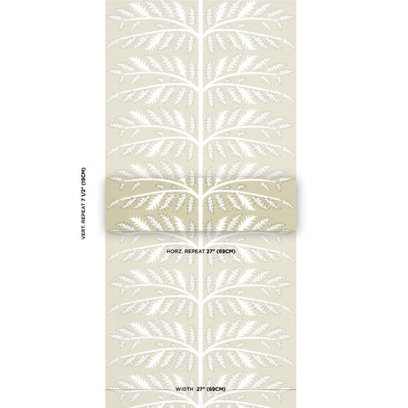 Schumacher Thistle Neutral Wallpaper - Eade's Wallpaper