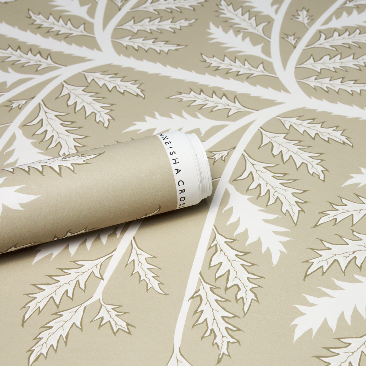 Schumacher Thistle Neutral Wallpaper - Eade's Wallpaper