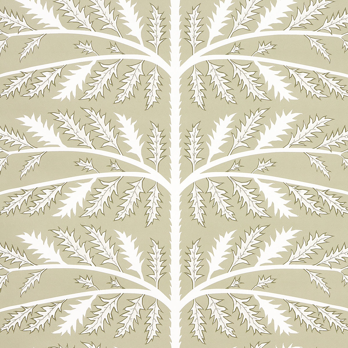 Schumacher Thistle Neutral Wallpaper - Eade's Wallpaper