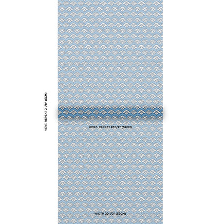 Schumacher Pollen French Blue Wallpaper - Eade's Wallpaper